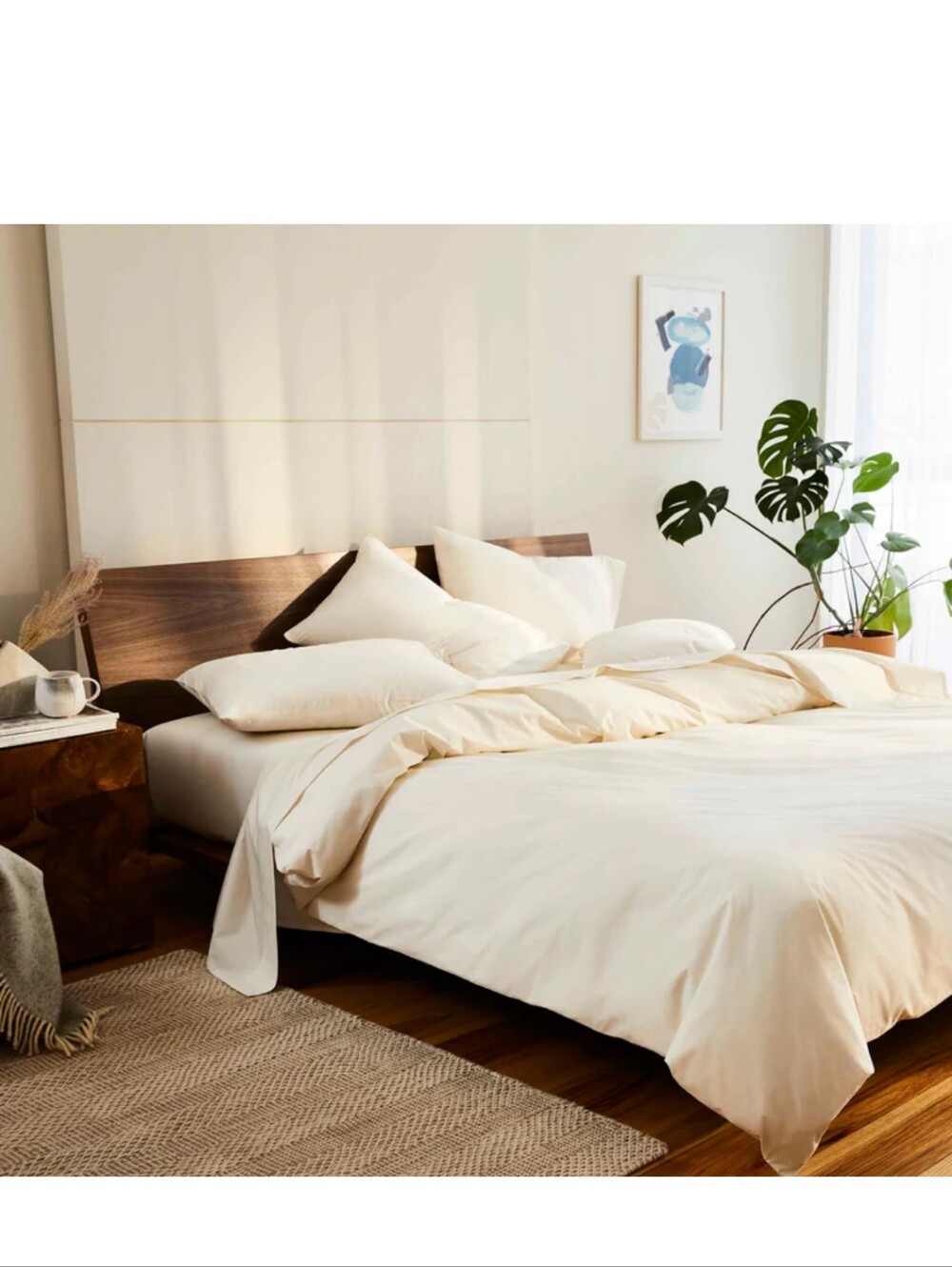 Brooklinen - Cream Classic Core Percale Sheet Set, SIZE Cali King